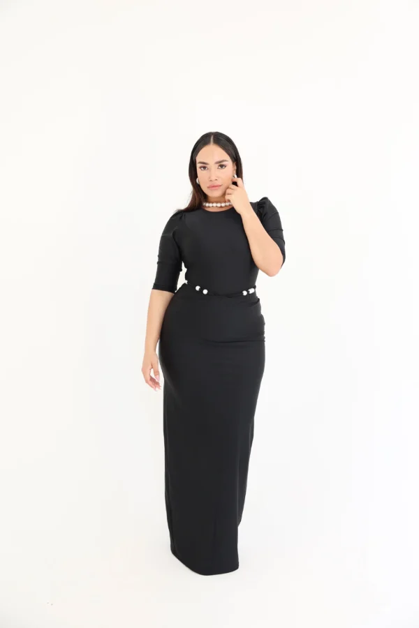 ⁦חצאית מקסי פנינים⁩ – תמונה ⁦5⁩